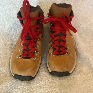 Danner Brown Hiking Boots with Red Laces size 9.5 women’s